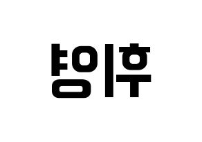 KPOP idol SF9  휘영 (Kim Young-kyun, Hwiyoung) Printable Hangul name fan sign, fanboard resources for concert Reversed