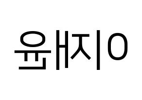 KPOP idol SF9  재윤 (Lee Jae-yoon, Jaeyoon) Printable Hangul name fan sign, fanboard resources for LED Reversed