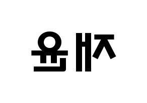 KPOP idol SF9  재윤 (Lee Jae-yoon, Jaeyoon) Printable Hangul name fan sign & fan board resources Reversed