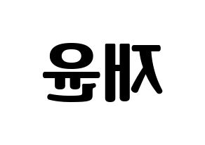 KPOP idol SF9  재윤 (Lee Jae-yoon, Jaeyoon) Printable Hangul name fan sign, fanboard resources for light sticks Reversed