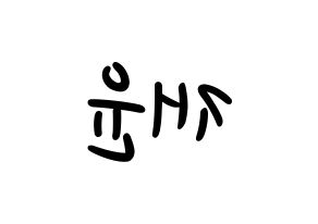 KPOP idol SF9  재윤 (Lee Jae-yoon, Jaeyoon) Printable Hangul name fan sign, fanboard resources for LED Reversed