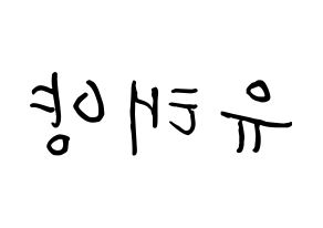 KPOP idol SF9  태양 (Yoo Tae-yang, Taeyang) Printable Hangul name fan sign, fanboard resources for concert Reversed