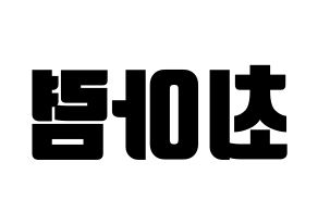 KPOP idol SHA SHA  아렴 (Choi A-ryeom, Aryeom) Printable Hangul name fan sign, fanboard resources for light sticks Reversed