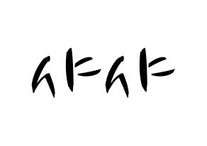 KPOP idol SHA SHA Printable Hangul fan sign, concert board resources for light sticks Normal