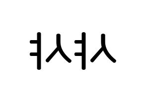 KPOP idol SHA SHA Printable Hangul Fansign Fanboard resources Reversed