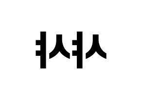 KPOP idol SHA SHA Printable Hangul fan sign & fan board resources Reversed