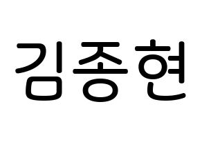 KPOP idol SHINee  종현 (Kim Jong-hyun, Jonghyun) Printable Hangul name Fansign Fanboard resources for concert Normal