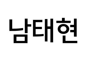 KPOP idol South Club  남태현 (Nam Tae-hyun, Nam Tae-hyun) Printable Hangul name Fansign Fanboard resources for concert Normal