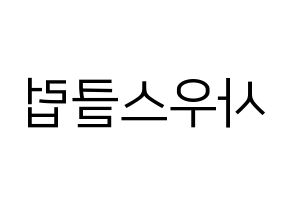 KPOP idol South Club Printable Hangul fan sign, fanboard resources for LED Reversed