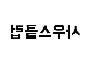 KPOP idol South Club Printable Hangul fan sign & fan board resources Reversed