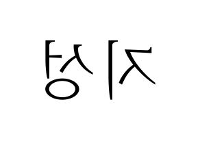 KPOP idol Stray Kids  한 (Han Ji-sung, Han) Printable Hangul name fan sign & fan board resources Reversed