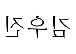 KPOP idol Stray Kids  우진 (Kim Woo-jin, Woojin) Printable Hangul name fan sign & fan board resources Reversed