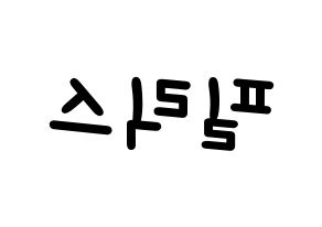 KPOP idol Stray Kids  필릭스 (Lee Felix, Felix) Printable Hangul name fan sign, fanboard resources for light sticks Reversed