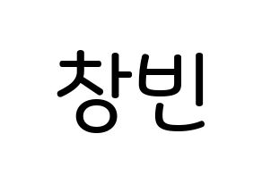 KPOP idol Stray Kids  창빈 (Seo Chang-bin, Changbin) Printable Hangul name Fansign Fanboard resources for concert Normal