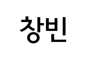 KPOP idol Stray Kids  창빈 (Seo Chang-bin, Changbin) Printable Hangul name Fansign Fanboard resources for concert Normal