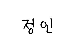 KPOP idol Stray Kids  아이엔 (Yang Jeong-in, I.N) Printable Hangul name fan sign, fanboard resources for light sticks Normal