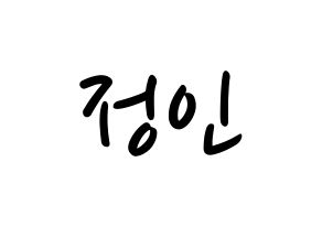 KPOP idol Stray Kids  아이엔 (Yang Jeong-in, I.N) Printable Hangul name fan sign, fanboard resources for LED Normal