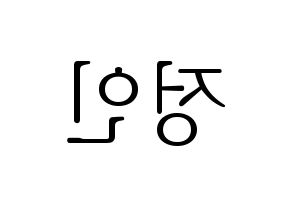 KPOP idol Stray Kids  아이엔 (Yang Jeong-in, I.N) Printable Hangul name fan sign & fan board resources Reversed