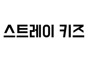 KPOP idol Stray Kids Printable Hangul Fansign concert board resources Normal
