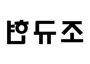 KPOP idol Super Junior-M  규현 (Cho Kyu-Hyun, Kyuhyun) Printable Hangul name fan sign & fan board resources Reversed