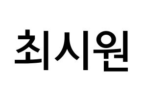KPOP idol Super Junior-M  시원 (Choi Si-Won, Siwon) Printable Hangul name Fansign Fanboard resources for concert Normal