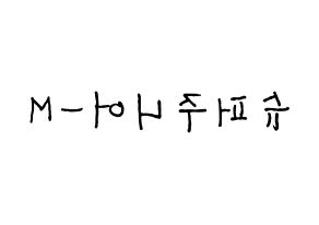 KPOP idol Super Junior-M Printable Hangul fan sign & fan board resources Reversed