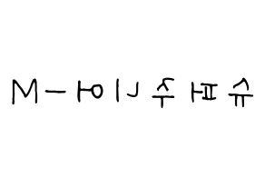 KPOP idol Super Junior-M Printable Hangul fan sign, concert board resources for light sticks Reversed