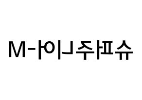 KPOP idol Super Junior-M Printable Hangul Fansign Fanboard resources Reversed