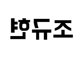 KPOP idol Super Junior  규현 (Cho Kyu-Hyun, Kyuhyun) Printable Hangul name fan sign, fanboard resources for concert Reversed
