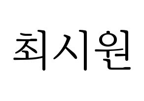 KPOP idol Super Junior  시원 (Choi Si-Won, Siwon) Printable Hangul name fan sign & fan board resources Normal