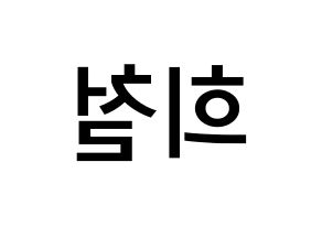 KPOP idol Super Junior  희철 (Kim Hee-Chul, Heechul) Printable Hangul name Fansign Fanboard resources for concert Reversed