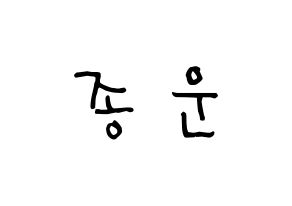 KPOP idol Super Junior  예성 (Kim Jong-Woon, Yesung) Printable Hangul name Fansign Fanboard resources for concert Normal