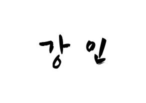 KPOP idol Super Junior  강인 (Kim Young-Woon, Kangin) Printable Hangul name fan sign & fan board resources Normal