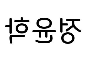 KPOP idol Supernova  윤학 (Jung Yun-hak, YoonHak) Printable Hangul name Fansign Fanboard resources for concert Reversed