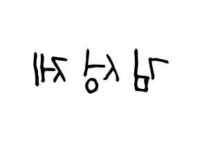 KPOP idol Supernova  성제 (Kim Sung-je, SungJe) Printable Hangul name fan sign, fanboard resources for light sticks Reversed