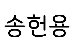 KPOP idol Supernova  지혁 (Song Hun-yong, JiHyuk) Printable Hangul name Fansign Fanboard resources for concert Normal