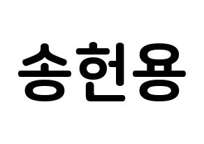 KPOP idol Supernova  지혁 (Song Hun-yong, JiHyuk) Printable Hangul name fan sign, fanboard resources for concert Normal