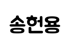KPOP idol Supernova  지혁 (Song Hun-yong, JiHyuk) Printable Hangul name fan sign & fan board resources Normal