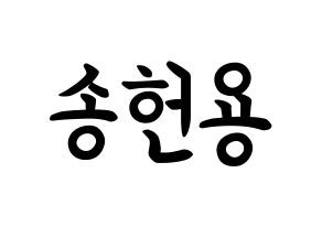 KPOP idol Supernova  지혁 (Song Hun-yong, JiHyuk) Printable Hangul name fan sign, fanboard resources for concert Normal