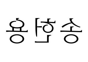 KPOP idol Supernova  지혁 (Song Hun-yong, JiHyuk) Printable Hangul name fan sign & fan board resources Reversed