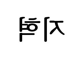 KPOP idol Supernova  지혁 (Song Hun-yong, JiHyuk) Printable Hangul name fan sign, fanboard resources for LED Reversed
