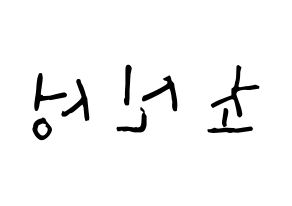 KPOP idol Supernova Printable Hangul Fansign Fanboard resources Reversed