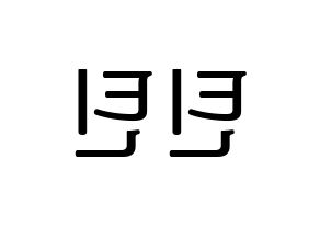 KPOP idol TEEN TEEN Printable Hangul fan sign, fanboard resources for LED Reversed