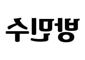 KPOP idol TEEN TOP  캡 (Bang Min-su, C.A.P) Printable Hangul name fan sign, fanboard resources for light sticks Reversed