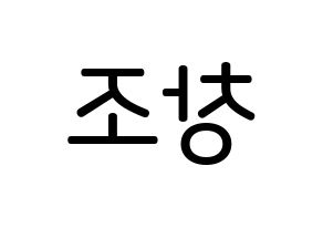KPOP idol TEEN TOP  창조 (Choi Jong-hyun, Changjo) Printable Hangul name Fansign Fanboard resources for concert Reversed