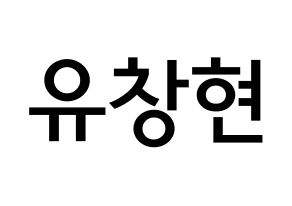 KPOP idol TEEN TOP  리키 (Yoo Chang-hyun, Ricky) Printable Hangul name Fansign Fanboard resources for concert Normal