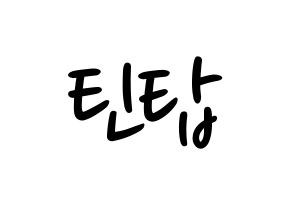 KPOP idol TEEN TOP Printable Hangul fan sign, concert board resources for LED Normal