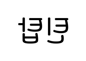 KPOP idol TEEN TOP Printable Hangul Fansign Fanboard resources Reversed