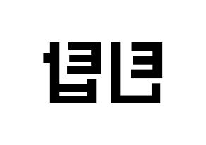 KPOP idol TEEN TOP Printable Hangul Fansign concert board resources Reversed