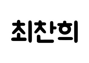 KPOP idol THE BOYZ  뉴 (Choi Chan-hee, New) Printable Hangul name fan sign & fan board resources Normal
